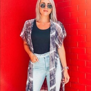 Justin and Taylor Tie Dye Kimono, OSFM